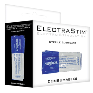 EMBALAGEM DE SAQUETAS DE LUBRIFICANTE ESTÉRIL ELECTRASTIM