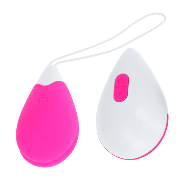 OHMAMA - OVO VIBRANTE 10 MODOS - ROSA E BRANCO - Image 2