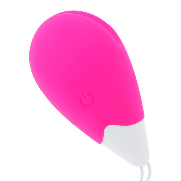 OHMAMA - OVO VIBRANTE 10 MODOS - ROSA E BRANCO - Image 3