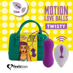 FEELZTOYS - BOLAS DE AMOR CON MOVIMIENTO A CONTROL REMOTO TWISTY