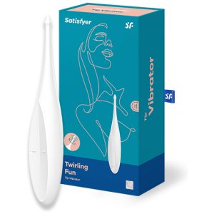 SATISFYER TWIRLING FUN VARITA VIBRADORA - BLANCO