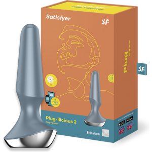 SATISFYER PLUG-ILICIOUS 2 ICE BLUE