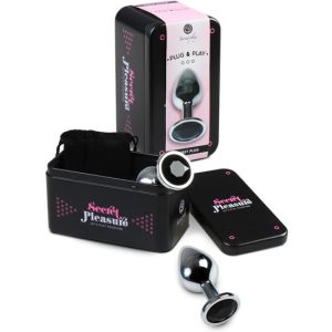 PLUG ANAL METAL PEQUEÑO NEGRO CON BOLSA
