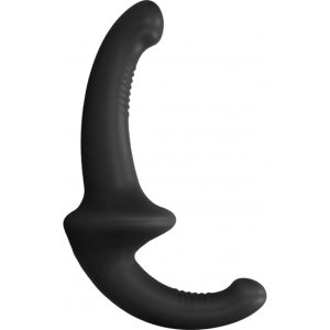 DILDO CON ARNÉS SIN SUJECCIÓN SILICONA - NEGRO