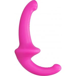 DILDO CON ARNÉS SIN SUJECCIÓN SILICONA - ROSA