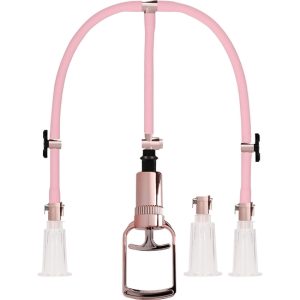 KIT MEDIANO DE SUCCIÓN PARA PECHOS Y CLÍTORIS - ROSA