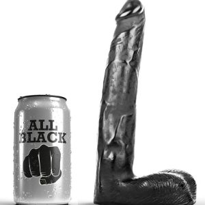 TUDO PRETO - DILDO REALÍSTICO 21 CM