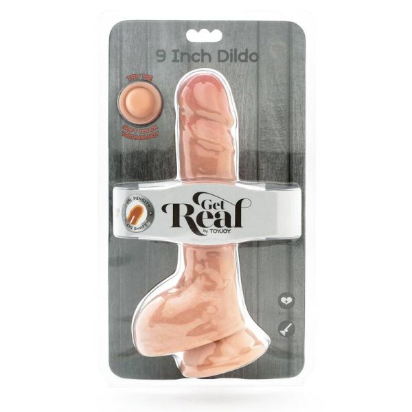 GET REAL - DILDO DUAL DENSITY 25,5 CM BOLAS PELE - Image 3