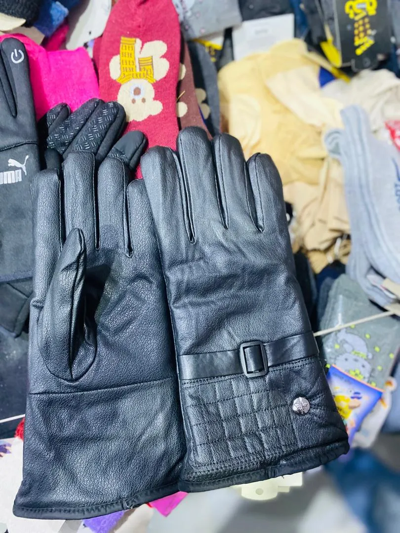 كفوف موتور جلد وجهين