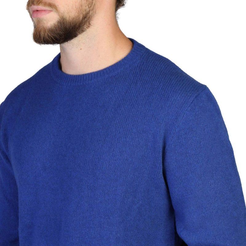 100% Cashmere Sweater C-NECK-M_560-BLUE - Image 3