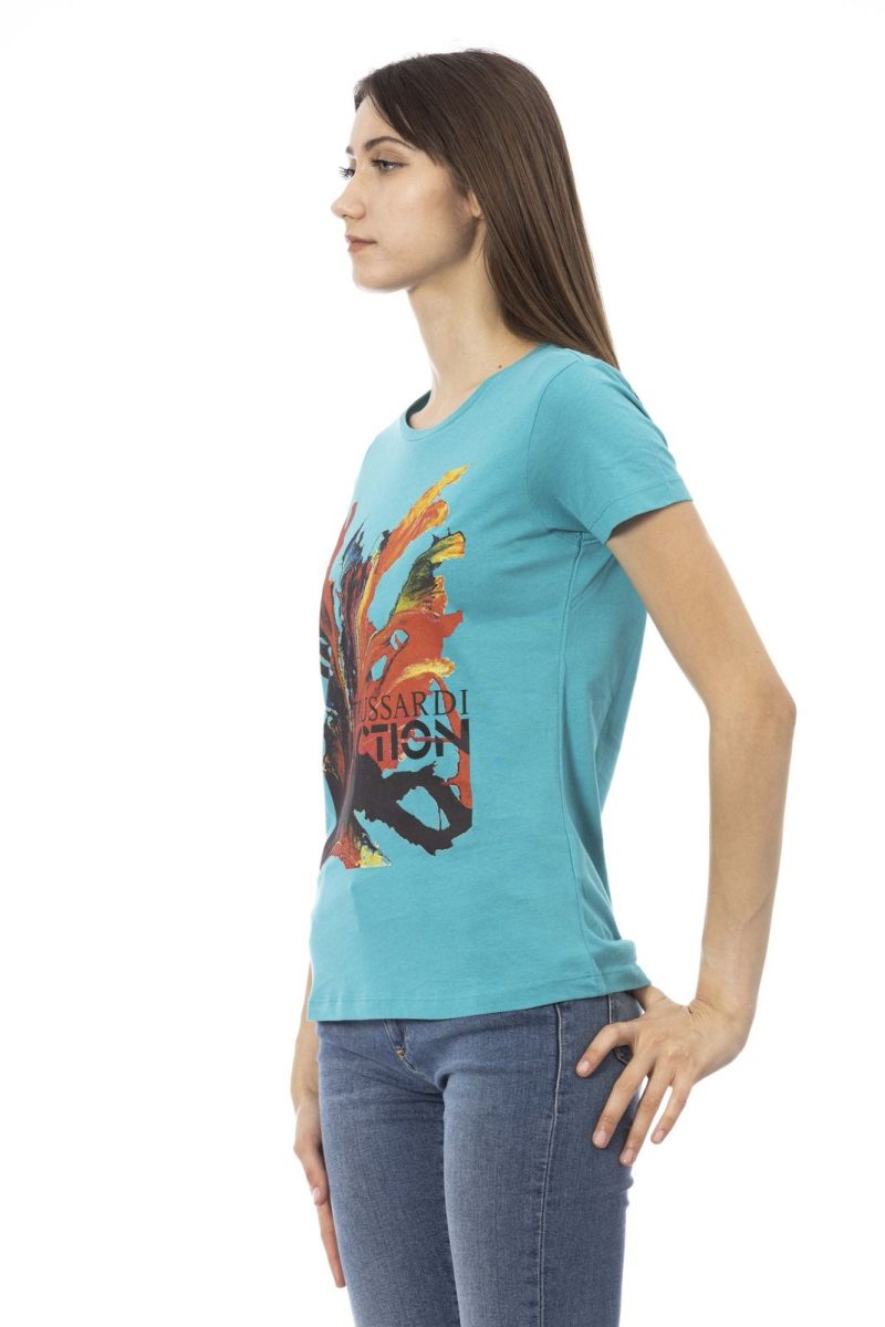 Trussardi Action Camiseta 2BT13_72Turquoise - Image 2