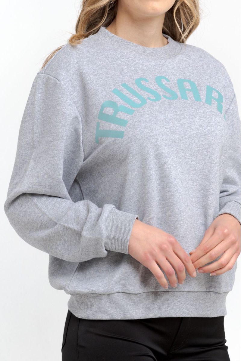 Trussardi Camisolas 36F000321T002191_E682MelangeGreyPrintWaterGreen - Image 3