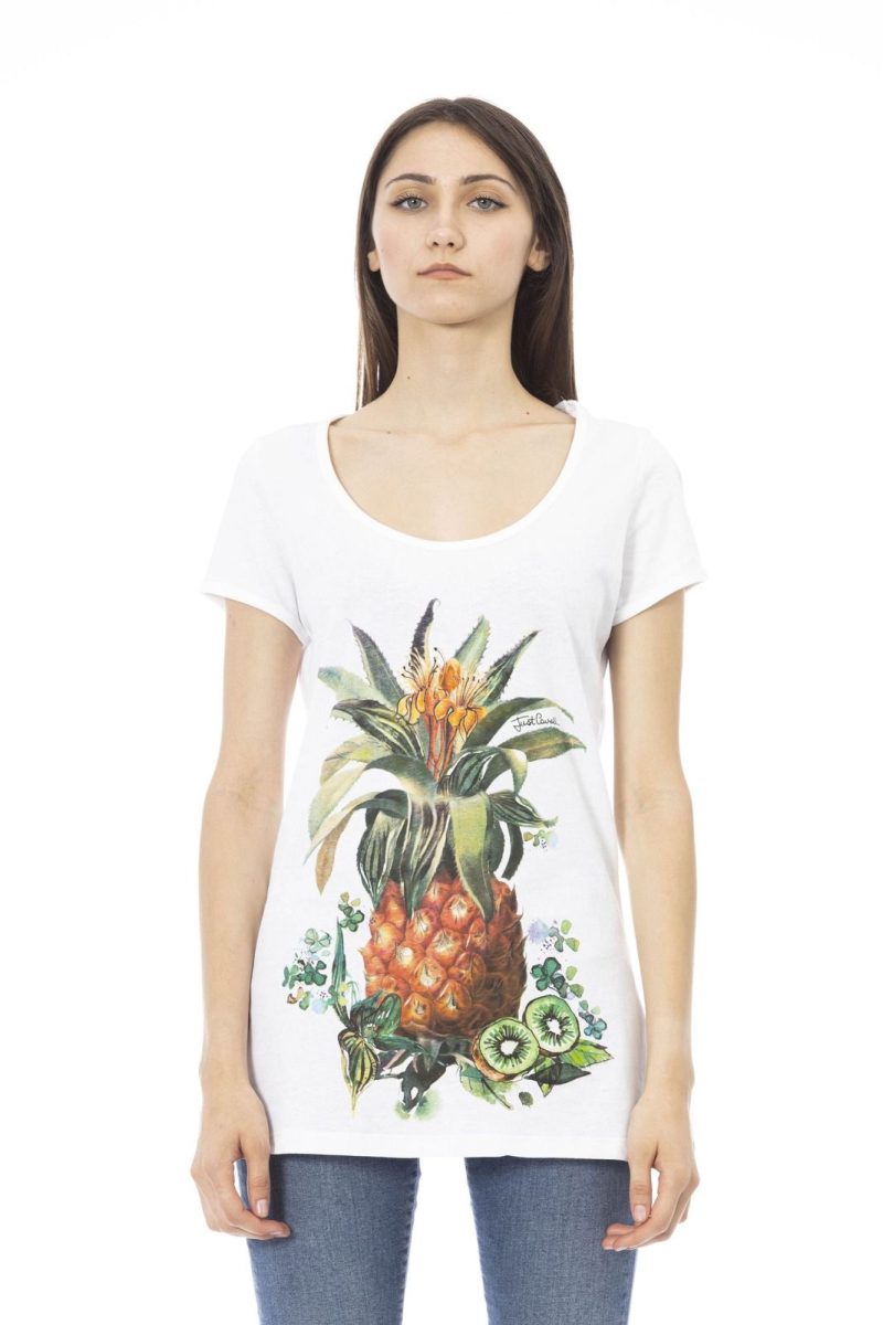 Just Cavalli Beachwear Camiseta L44151GRBC_WHITEORANGE