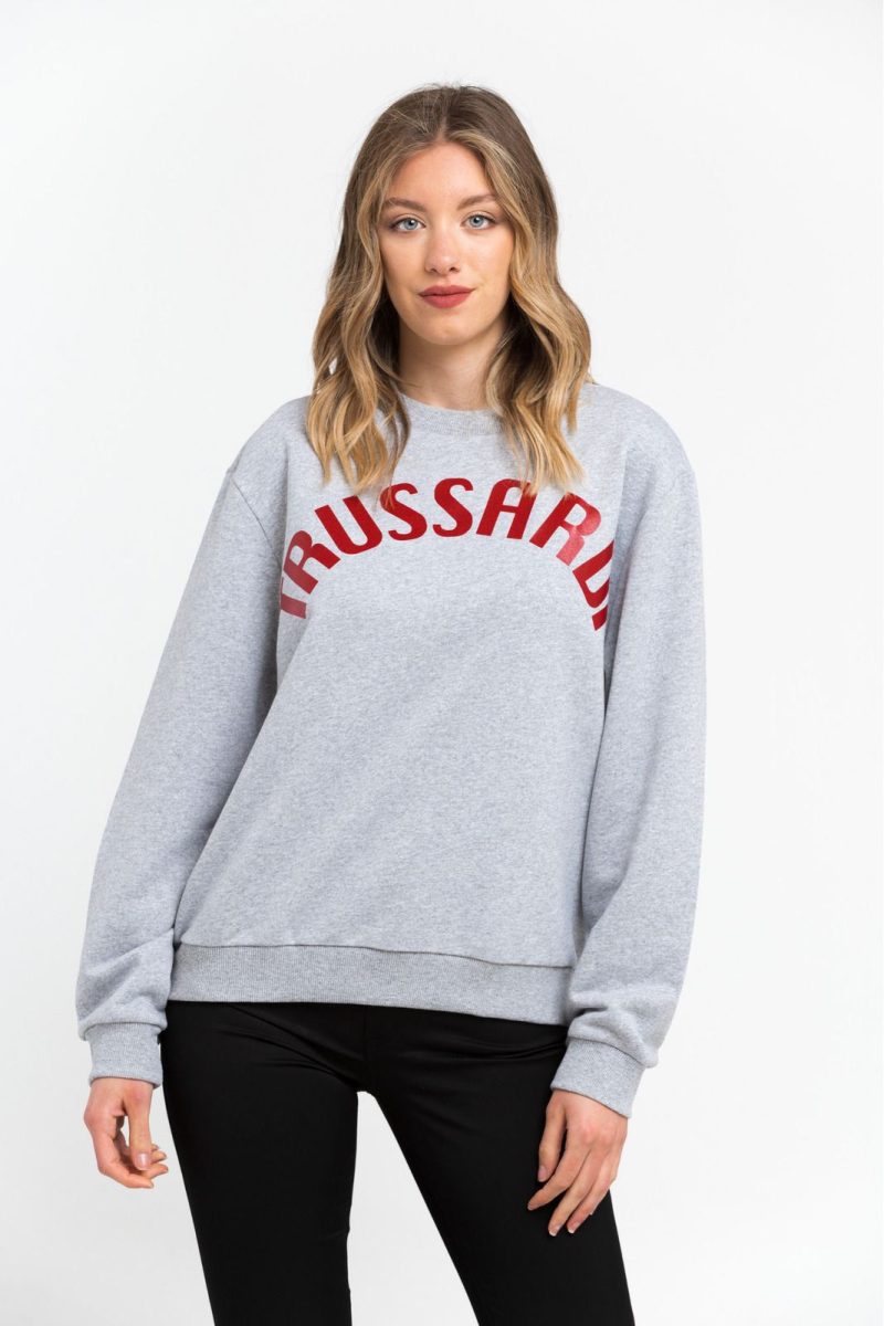 Trussardi Camisolas 36F000321T002191_E698MelangeGreyPrintRed