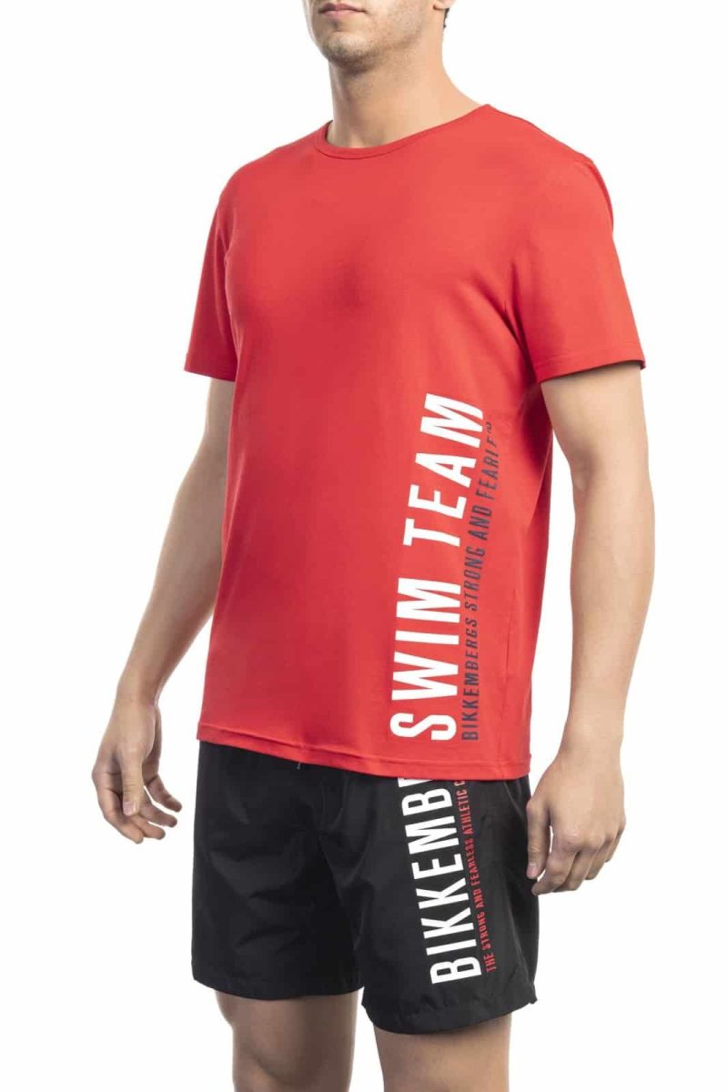 Bikkembergs Beachwear Camiseta BKK1MTS04_RED