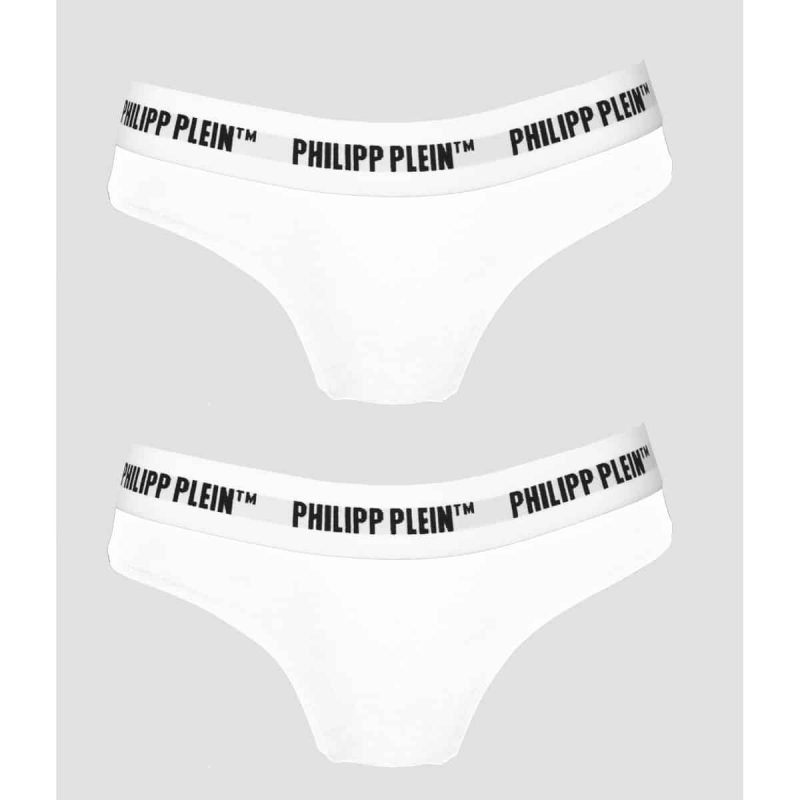 Philipp Plein Cuecas DUPM0101_BI-PACK_WHITE