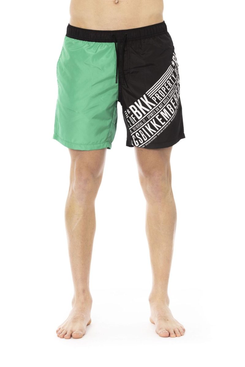 Bikkembergs Beachwear Roupa de banho BKK1MBM09_GREEN&BLACK