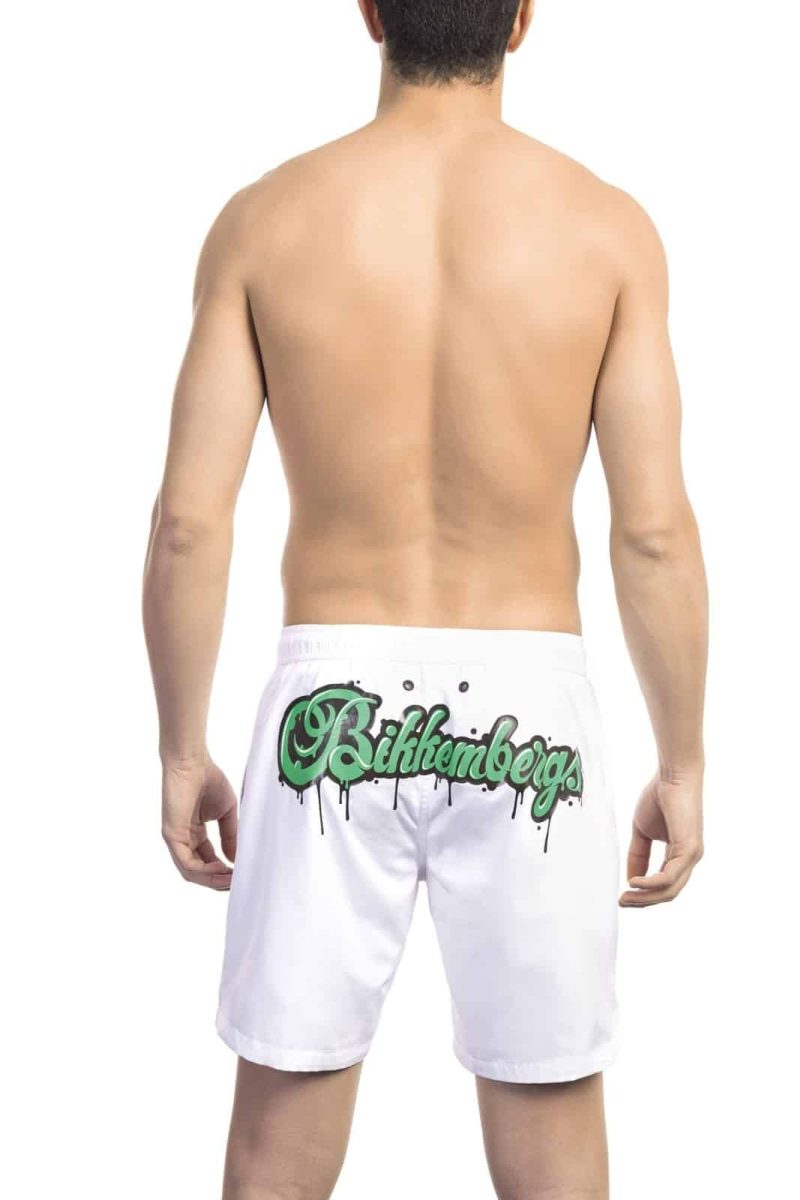 Bikkembergs Beachwear Roupa de banho BKK1MBM10_WHITE - Image 2