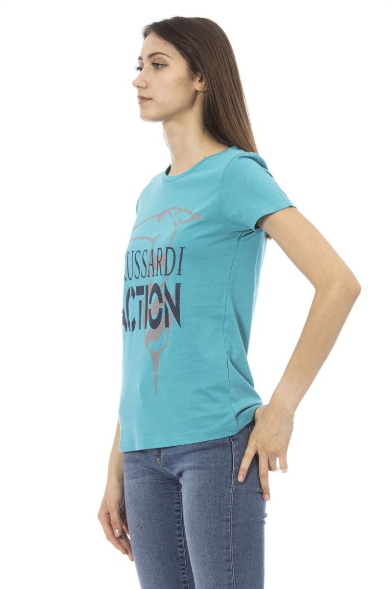 Trussardi Action Camiseta 2BT02_72Turquoise - Image 2