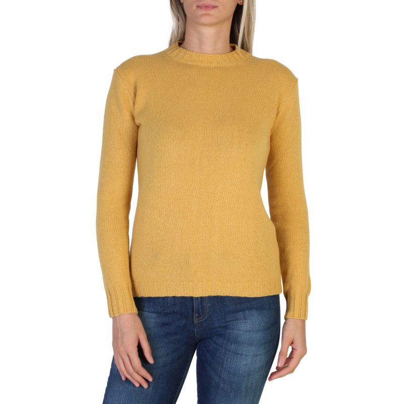 100% Cashmere Sweater DOM-FF7_E225-GIALLO