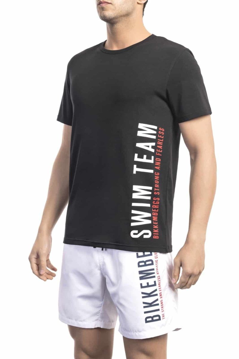 Bikkembergs Beachwear Camiseta BKK1MTS04_BLACK