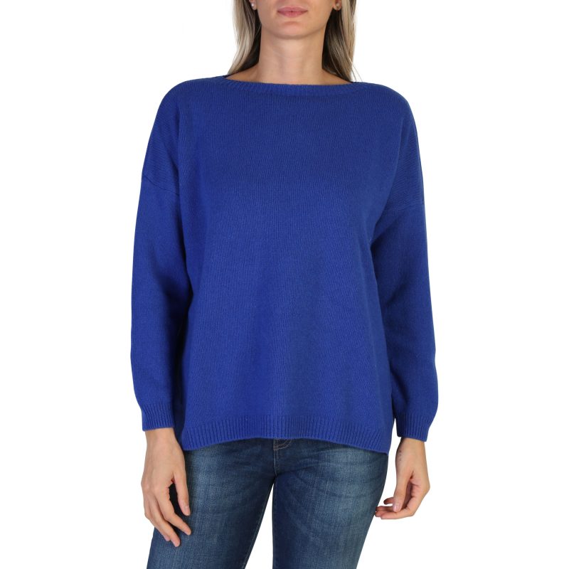 100% Cashmere Sweater DBT-FF7_E560-BLU_D