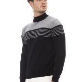 Alpha Studio Sweater AU123H_9001NEROGRIGIO_D - Image 2