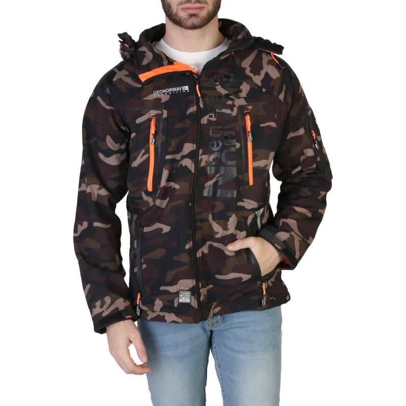 Geographical Norway Casacos Techno-camo_man_kaki-orange