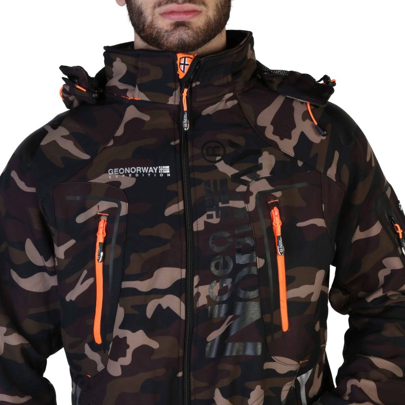 Geographical Norway Casacos Techno-camo_man_kaki-orange - Image 3