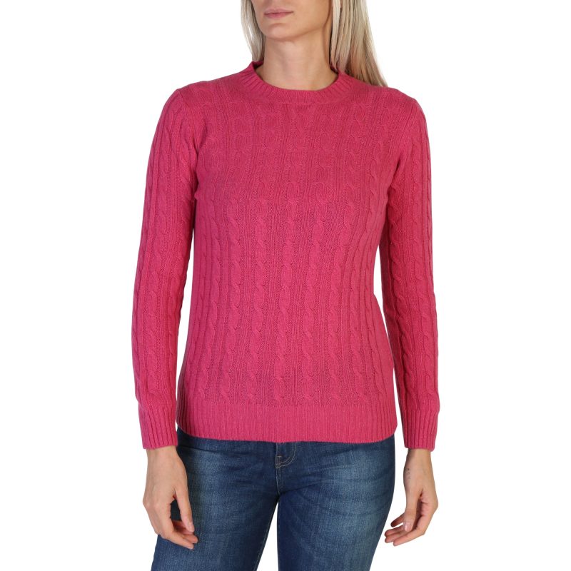 100% Cashmere Sweater DO-FF7-TRECCE_E230-FUXIA