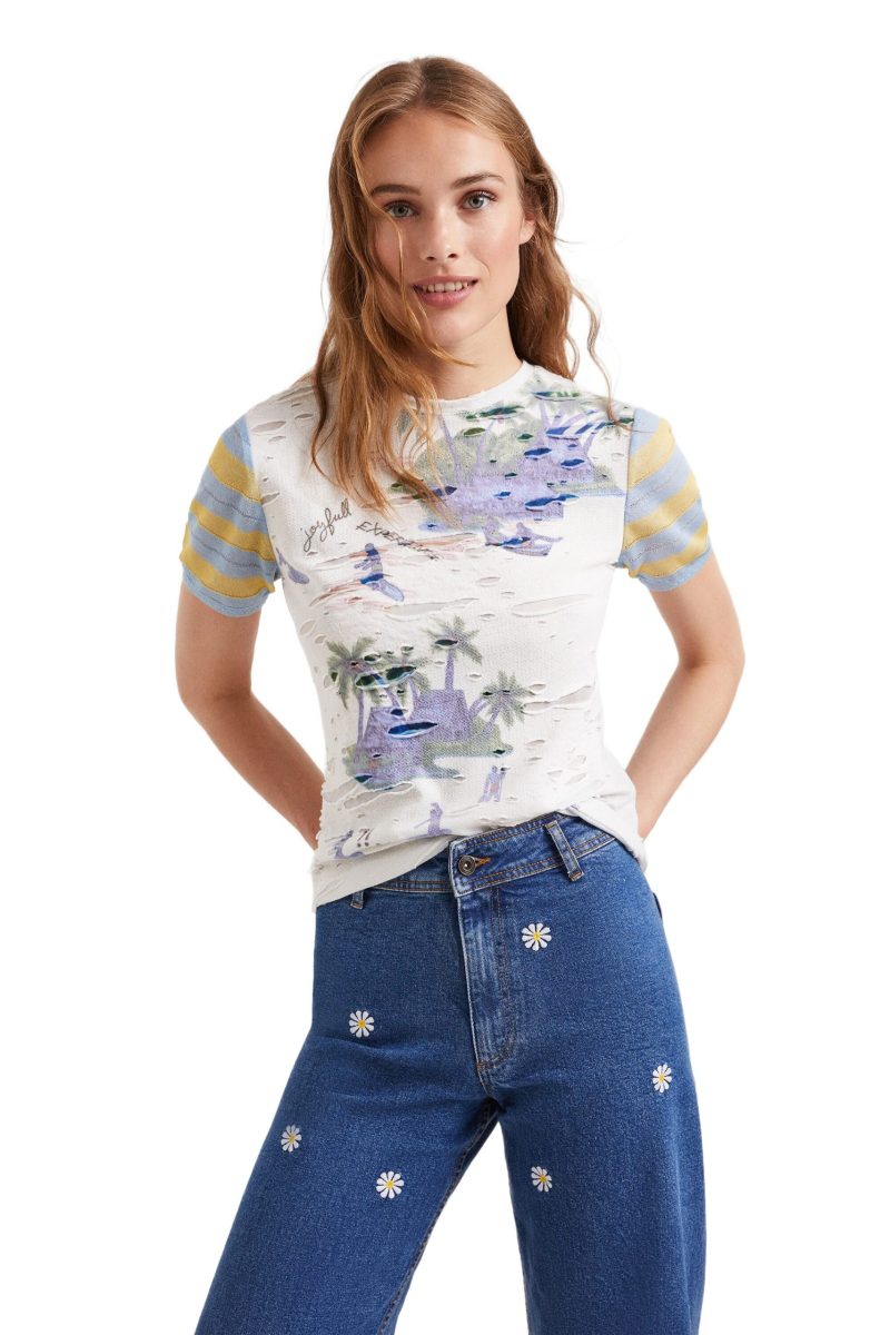 Desigual T-Shirt Mulher - 254327 - Image 2