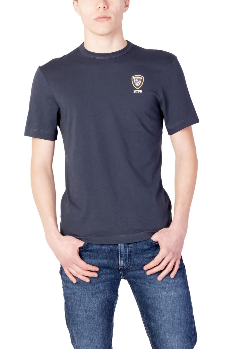 Blauer T-Shirt Homem - 348830