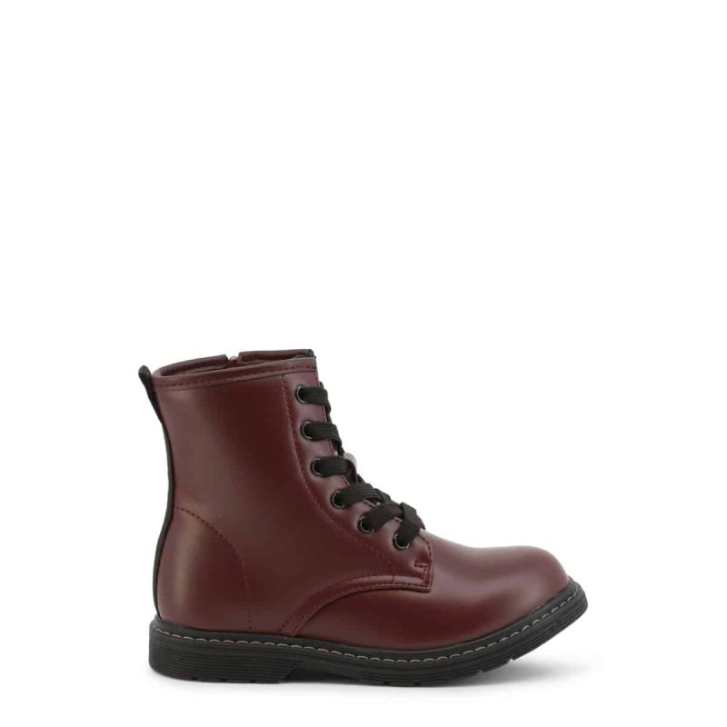 Shone Botas de cano baixo 8A12-021_BURGUNDY