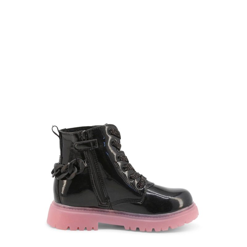 Shone Botas de cano baixo 5658-001_BLACK-PINK - Image 3