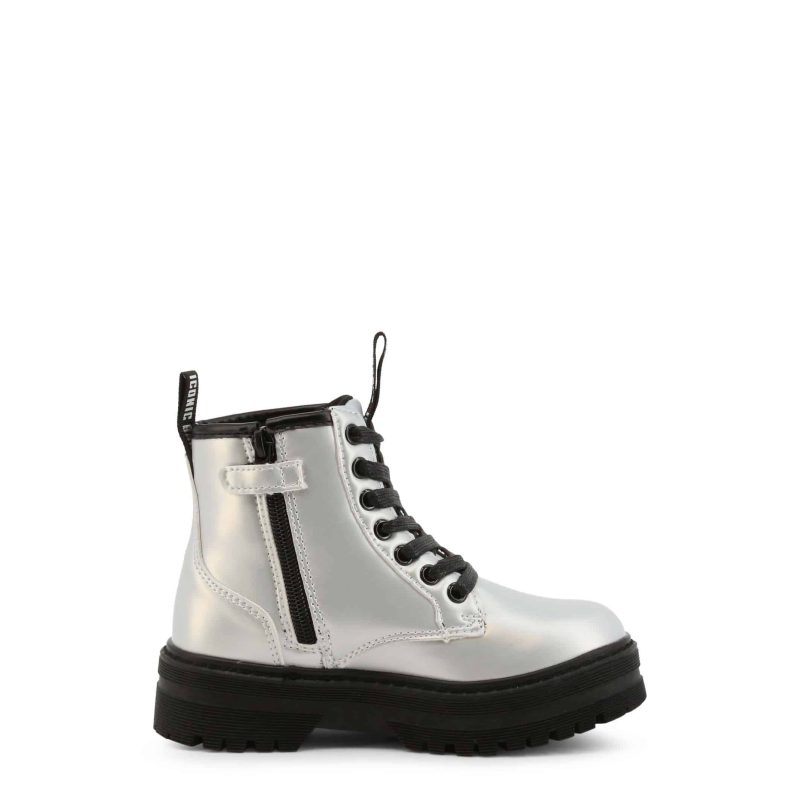 Shone Botas de cano baixo 81587-006_SILVER - Image 3