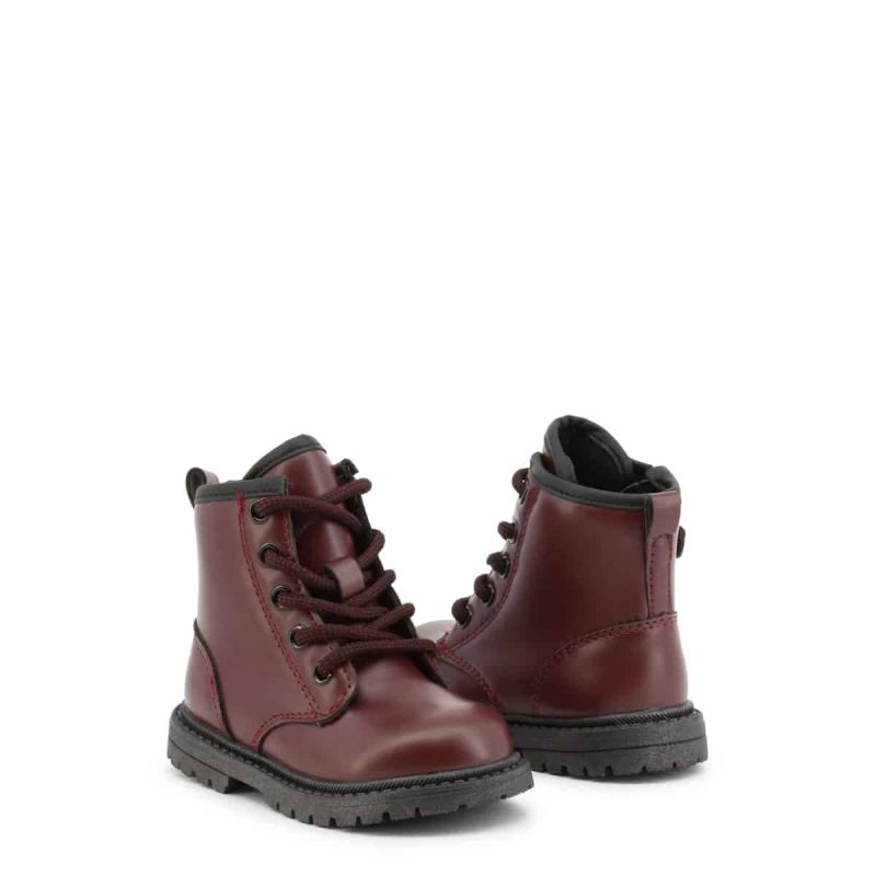 Shone Botas de cano baixo 6372-021_BURGUNDY - Image 2