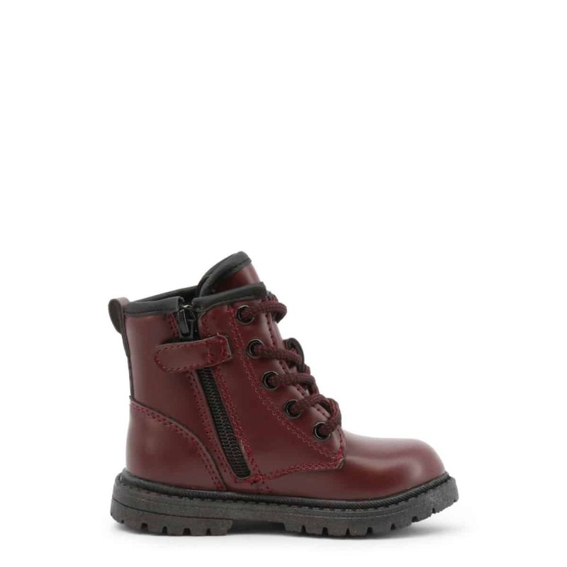 Shone Botas de cano baixo 6372-021_BURGUNDY - Image 3