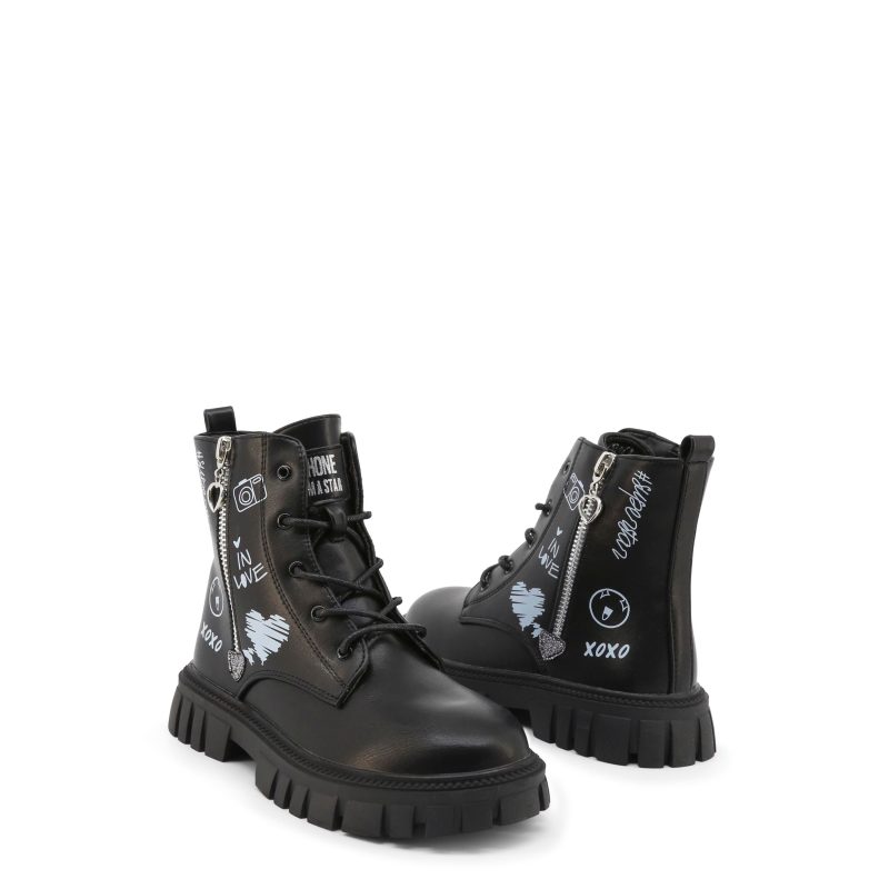 Shone Botas de cano baixo D558-002_BLACK - Image 2