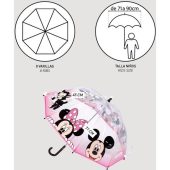 PARAGUAS MANUAL POE BURBUJA MINNIE PINK - Image 5
