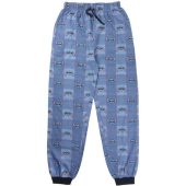 PIJAMA LARGO SINGLE JERSEY STITCH BLUE - Image 4