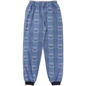 PIJAMA LARGO SINGLE JERSEY STITCH BLUE - Image 5