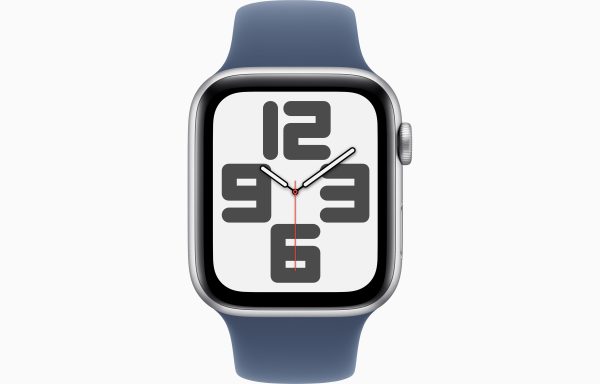 Apple Watch SE 2 Gen 2023/ GPS/ 44mm/ Caixa de Alumínio Prata/ Bracelete Desportiva Azul Tempestade M/L - Image 2