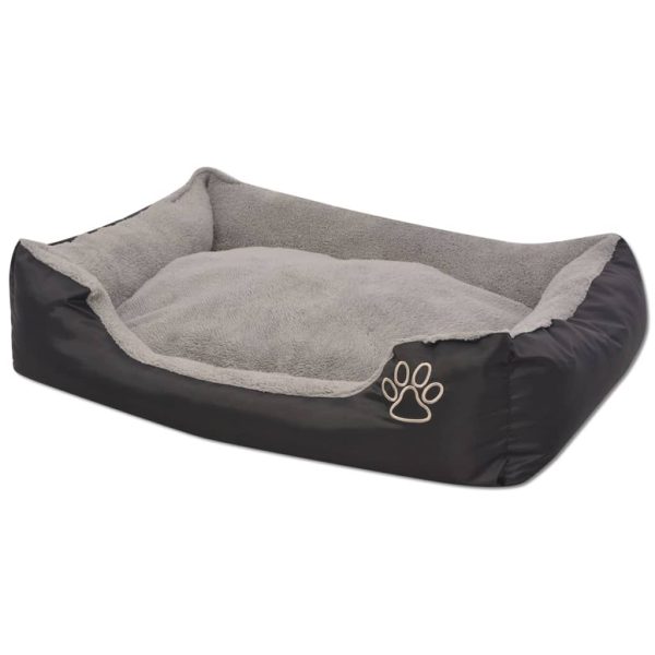 Cama para Perros con Cojín Acolchado Talla S Negro - Imagen 2