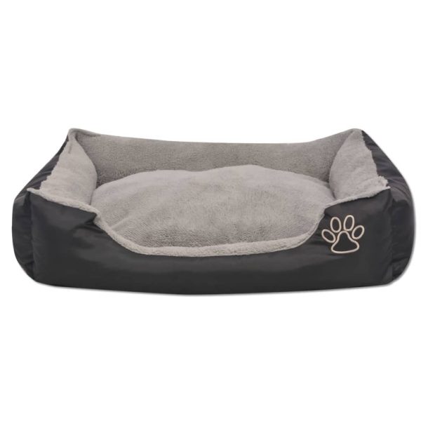 Cama para Perros con Cojín Acolchado Talla S Negro - Imagen 3