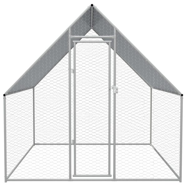 Gallinero de exterior en acero galvanizado 2x2x1,92 m - Imagen 2