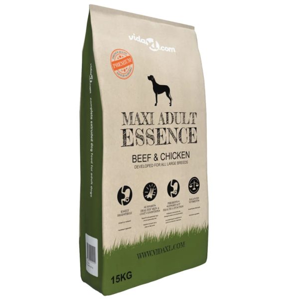 Comida premium para perros Maxi Adult Essence Carne de Res y Pollo 15 kg