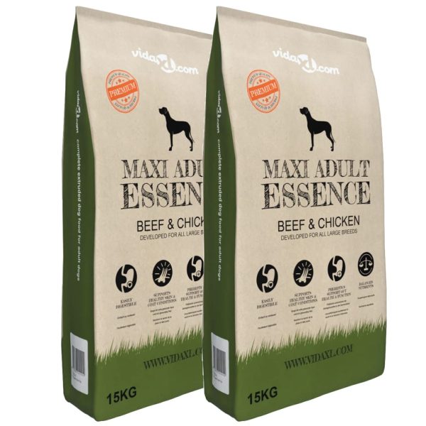 Comida premium para perros Maxi Adult Essence Beef & Chicken 2uds 30kg