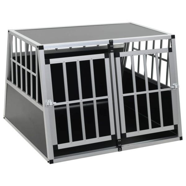 Transportín para perros con doble puerta 94x88x69 cm - Imagen 2