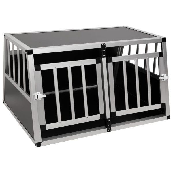 Transportín para perros con doble puerta 89x69x50 cm - Imagen 2