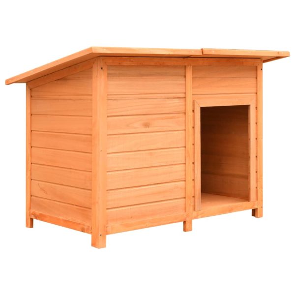 Casita para perros pino macizo y abeto 120x77x86 cm